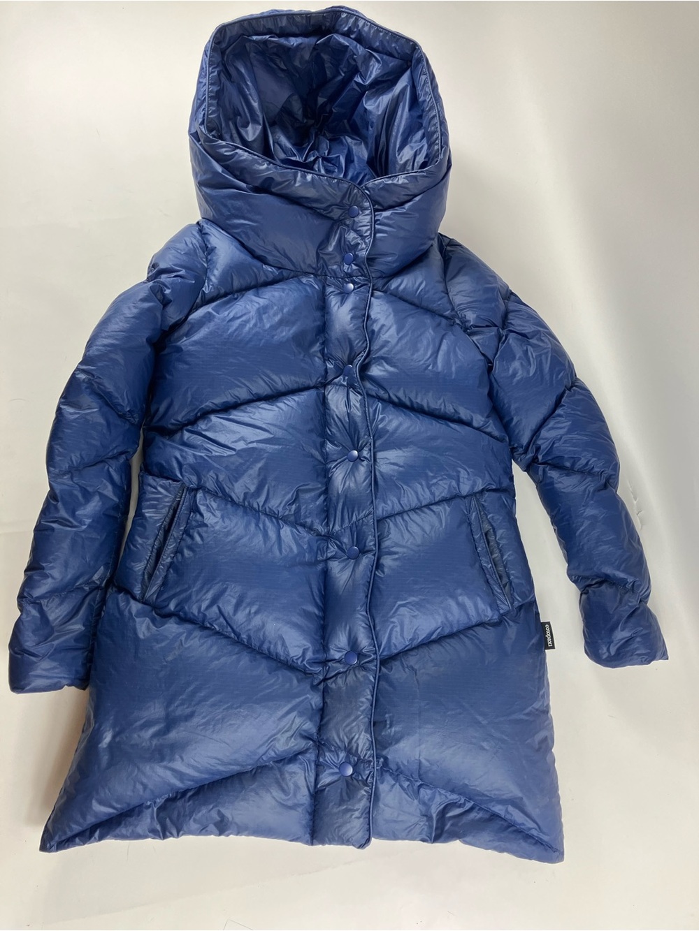Cotopaxi Nina Blue Long Down Puffer Parka Jacket with Hood